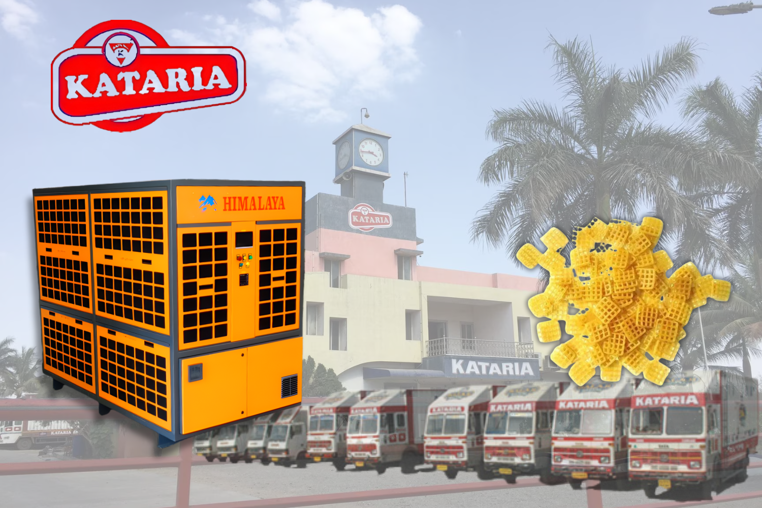 Kataria Snack Pellets Pvt. Ltd. | Fryums Manfacturing | Variable Speed Chillers